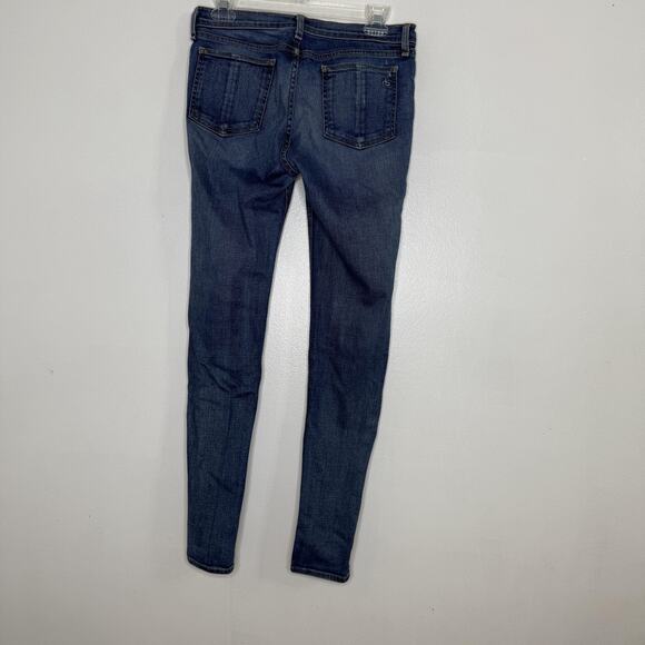 Rag & Bone Jean Jeans Womens 29 Blue Destroyed 41RB Skinny Ankle Denim - Picture 4 of 7